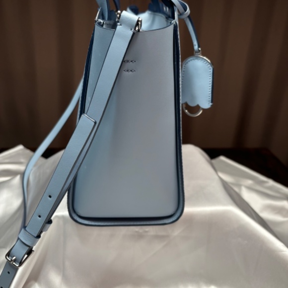 NWOT Kate Spade Magnolia Street Mina Purse Blue Dawn Leather Satchel - Picture 4 of 12